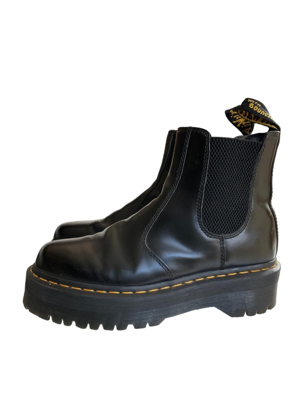 Doc Martens 2976 Quad Smooth Leather Platform Chelsea Boots - Picture 6 of 13